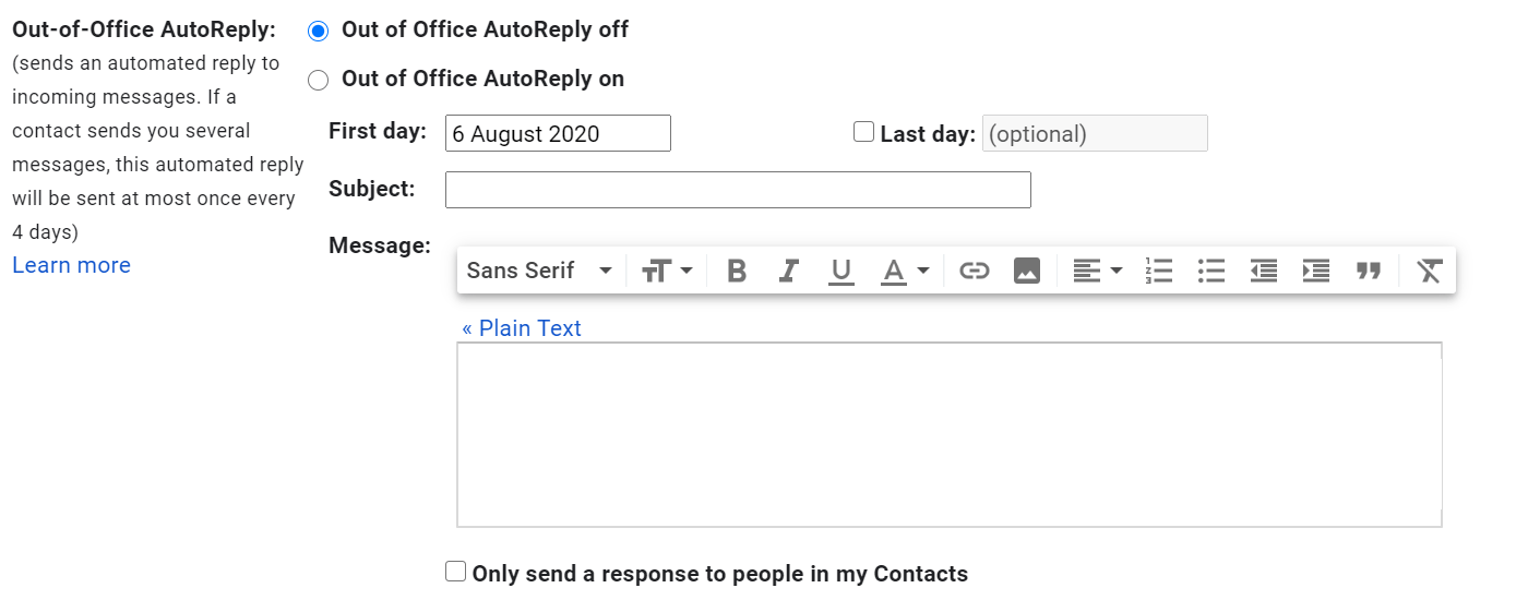 Out of Office Message Examples Email Signature Handbook